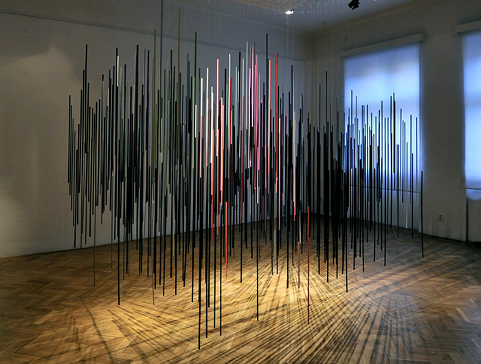 Přítomný okamžik, instalace, Galerie OGV, Jihlava, 2015